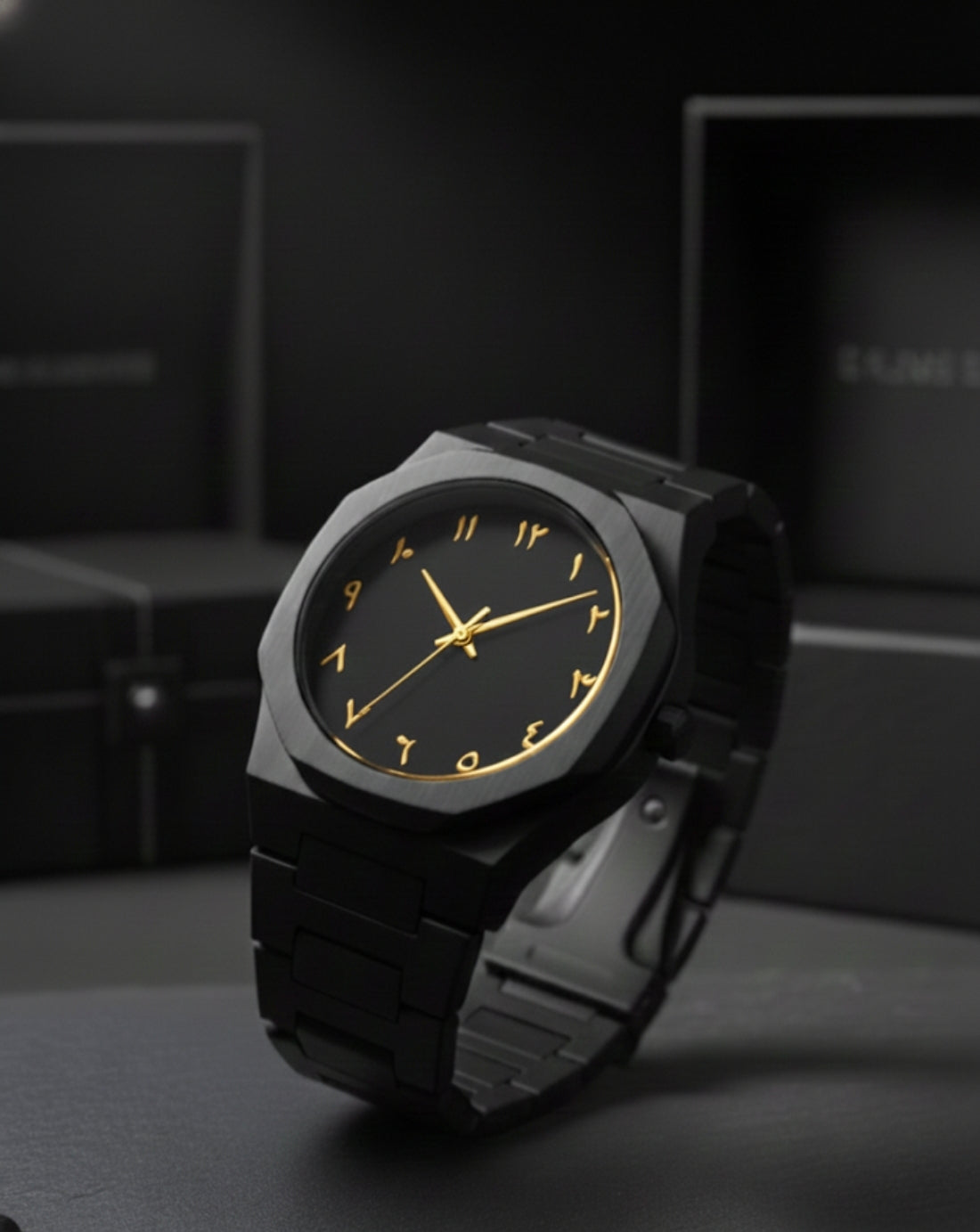 Gold Arabic Dial Watch