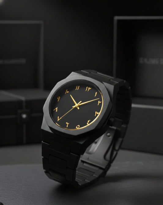 Gold Arabic Dial Watch